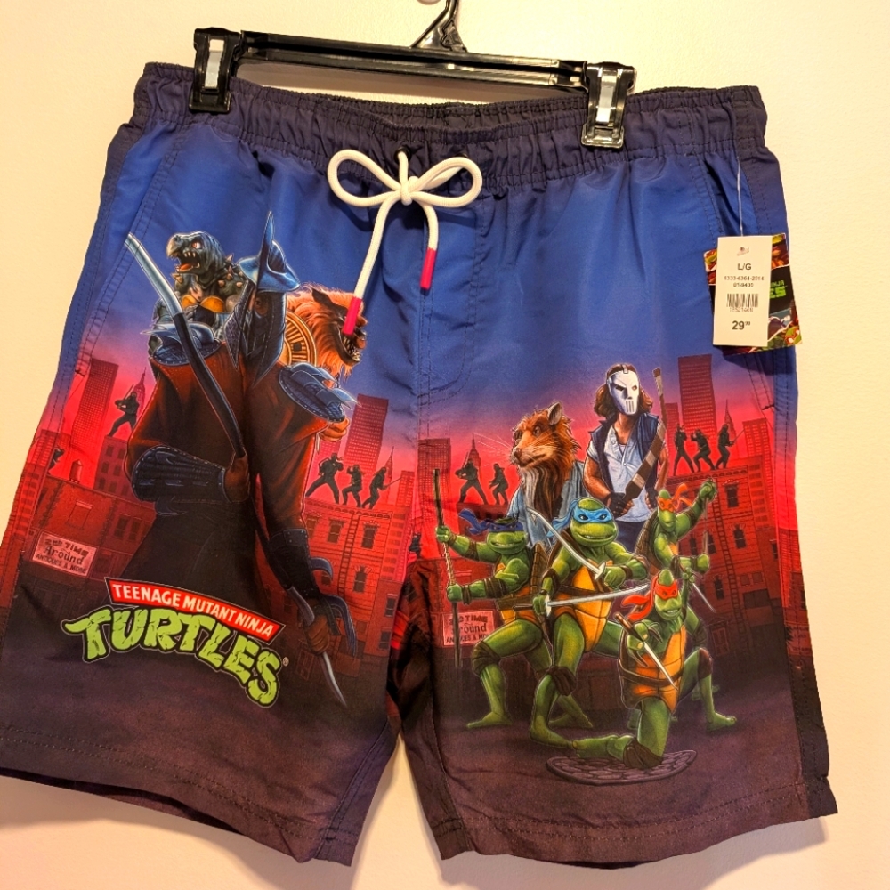 Blue Shorts TMNT Brand New With Tags